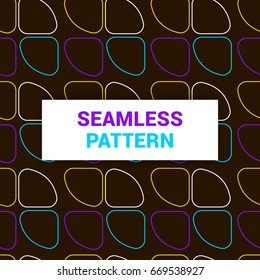 Seamless Pattern design of thin abstract Arabic royal geometric vector ornament background print ready quality