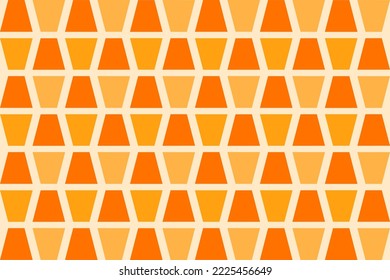 Seamless pattern design with trapezoid for wrapping paper, wallpaper, fabric, decorating and backdrop. Illustration of geometric art in Color.