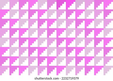 Seamless pattern design with triangle for wrapping paper, wallpaper, fabric, decorating and backdrop. Illustration of geometry art in pastel color.