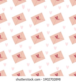 Seamless Pattern design for Valentine's day. Vector Illustration