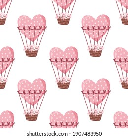 Seamless Pattern design for Valentine's day. Vector Illustration