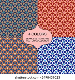 Seamless pattern design in vector. Design for fabric, clothing, print, paper, etc. 
