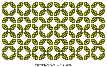 seamless pattern. Design vector geometric pattern in vibrant green and yellow. Ethnic graphic design. Background and wallpaper in ethnic style. Seamlees pattern with geometric flower