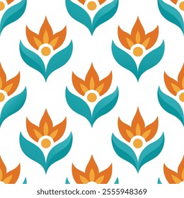 "Seamless pattern design vector illustration featuring intricate, high-quality, and endlessly repeating motifs. Perfect for textiles, wallpapers, packaging, and digital backgrounds. Available 