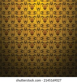 seamless pattern design vector with luxury floral ornament art