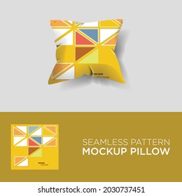  seamless pattern design vector,with pillow mockup.