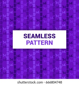 Seamless Pattern Design of violet bamboo abstract vector background wallpaper print ready quality