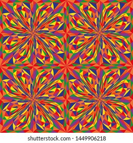 Seamless Pattern Design Vivid Color Abstract.