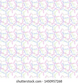 Seamless Pattern Design Vivid Color Abstract.