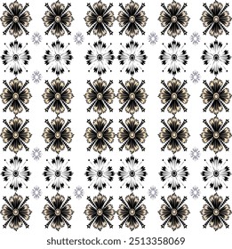 Seamless pattern design white decoration flower modern style elegant exclusive art living form comfortab eyetoeye