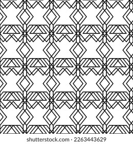 Seamless pattern design for wrapping paper, wallpaper, fabric, decorating and backdrop. Illustration of geometry line art.