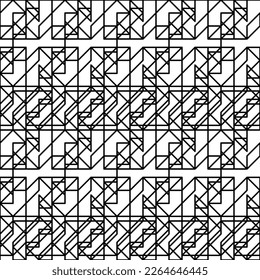 Seamless pattern design for wrapping paper, wallpaper, fabric, decorating and backdrop. Vector Illustration of geometry line art.