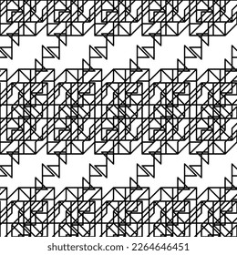 Seamless pattern design for wrapping paper, wallpaper, fabric, decorating and backdrop. Vector Illustration of geometry line art.