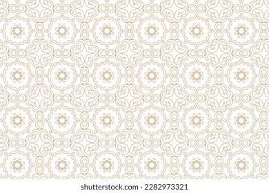 Seamless pattern design for wrapping paper, wallpaper, fabric, decorating and backdrop. Vector Illustration of geometry line art.