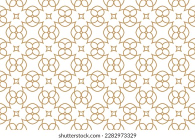 Diseño de patrones sin inconvenientes para envolver papel, papel pintado, tela, decoración y fondo. Ilustración vectorial del arte de línea de geometría.