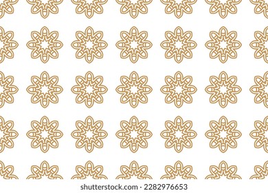 Diseño de patrones sin inconvenientes para envolver papel, papel pintado, tela, decoración y fondo. Ilustración vectorial del arte de línea de geometría.