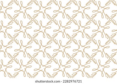 Diseño de patrones sin inconvenientes para envolver papel, papel pintado, tela, decoración y fondo. Ilustración vectorial del arte de línea de geometría.