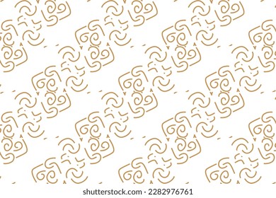 Diseño de patrones sin inconvenientes para envolver papel, papel pintado, tela, decoración y fondo. Ilustración vectorial del arte de línea de geometría.