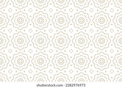 Seamless pattern design for wrapping paper, wallpaper, fabric, decorating and backdrop. Vector Illustration of geometry line art.