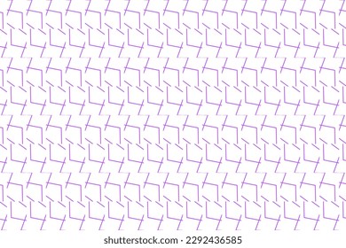Seamless pattern design for wrapping paper, wallpaper, fabric, decorating and backdrop. Vector Illustration of geometry line art with purple and white color.