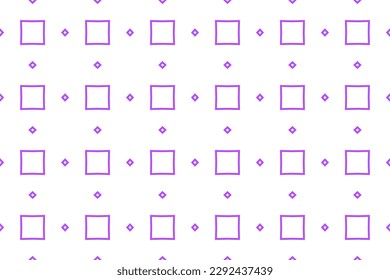 Seamless pattern design for wrapping paper, wallpaper, fabric, decorating and backdrop. Vector Illustration of geometry line art with purple and white color.