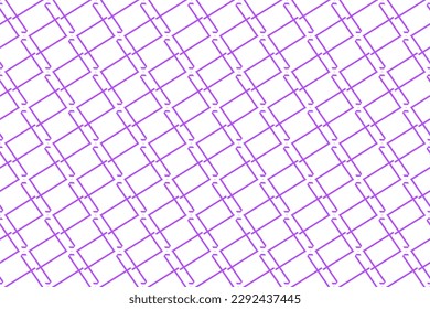 Seamless pattern design for wrapping paper, wallpaper, fabric, decorating and backdrop. Vector Illustration of geometry line art with purple and white color.