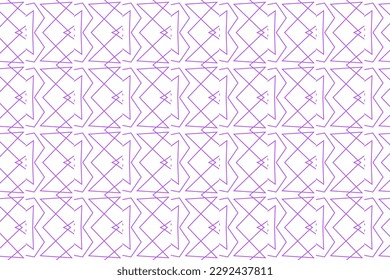 Seamless pattern design for wrapping paper, wallpaper, fabric, decorating and backdrop. Vector Illustration of geometry line art with purple and white color.