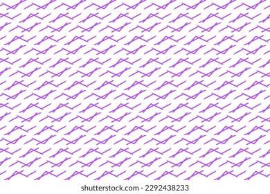 Seamless pattern design for wrapping paper, wallpaper, fabric, decorating and backdrop. Vector Illustration of geometry line art with purple and white color.