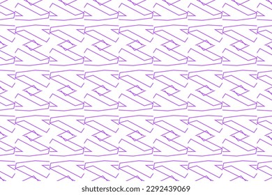Seamless pattern design for wrapping paper, wallpaper, fabric, decorating and backdrop. Vector Illustration of geometry line art with purple and white color.
