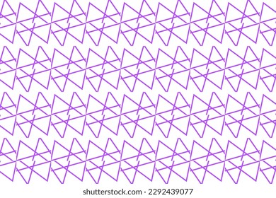 Seamless pattern design for wrapping paper, wallpaper, fabric, decorating and backdrop. Vector Illustration of geometry line art with purple and white color.