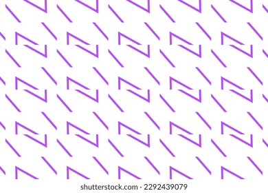 Seamless pattern design for wrapping paper, wallpaper, fabric, decorating and backdrop. Vector Illustration of geometry line art with purple and white color.