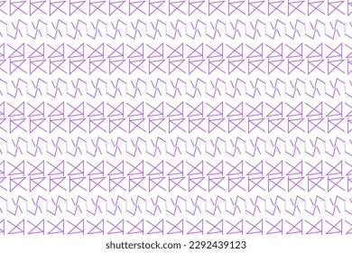 Seamless pattern design for wrapping paper, wallpaper, fabric, decorating and backdrop. Vector Illustration of geometry line art with purple and white color.