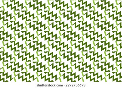 Seamless pattern design for wrapping paper, wallpaper, fabric, decorating and backdrop. Vector Illustration of geometry line art with green and white color.
