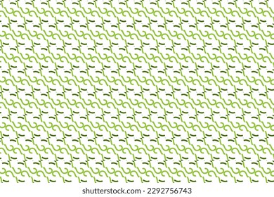 Seamless pattern design for wrapping paper, wallpaper, fabric, decorating and backdrop. Vector Illustration of geometry line art with green and white color.