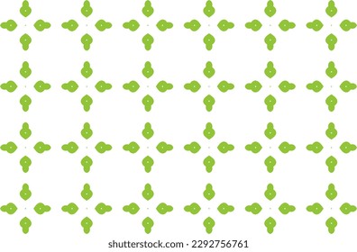 Seamless pattern design for wrapping paper, wallpaper, fabric, decorating and backdrop. Vector Illustration of geometry line art with green and white color.