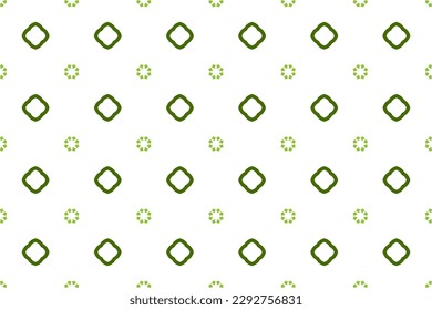 Seamless pattern design for wrapping paper, wallpaper, fabric, decorating and backdrop. Vector Illustration of geometry line art with green and white color.