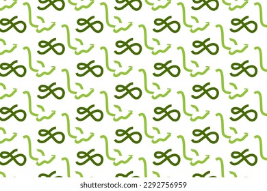 Seamless pattern design for wrapping paper, wallpaper, fabric, decorating and backdrop. Vector Illustration of geometry line art with green and white color.