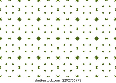 Seamless pattern design for wrapping paper, wallpaper, fabric, decorating and backdrop. Vector Illustration of geometry line art with green and white color.