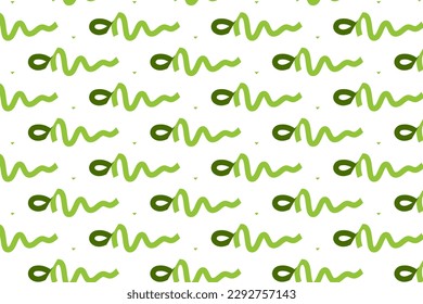Seamless pattern design for wrapping paper, wallpaper, fabric, decorating and backdrop. Vector Illustration of geometry line art with green and white color.