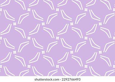 Seamless pattern design for wrapping paper, wallpaper, fabric, decorating and backdrop. Vector Illustration of geometry line art with purple and white color.