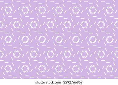 Seamless pattern design for wrapping paper, wallpaper, fabric, decorating and backdrop. Vector Illustration of geometry line art with purple and white color.