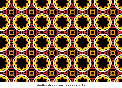 Diseño de patrones sin inconvenientes para envolver papel, papel pintado, tela, decoración y fondo. Ilustración vectorial del arte de línea de geometría en color neón. 