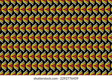 Seamless pattern design for wrapping paper, wallpaper, fabric, decorating and backdrop. Vector Illustration of geometry line art in neon color. 