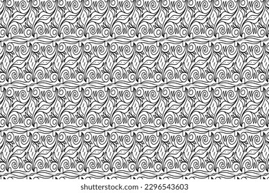 Seamless pattern design for wrapping paper, wallpaper, fabric, decorating and backdrop. Vector Illustration of geometry line art.