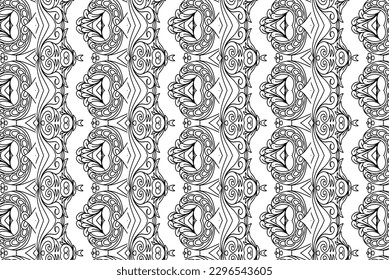 Nahtloses Musterdesign für Wickelpapier, Tapete, Stoff, Dekoration und Hintergrund. Vektorgrafik der Geometrie-Linien-Kunst.