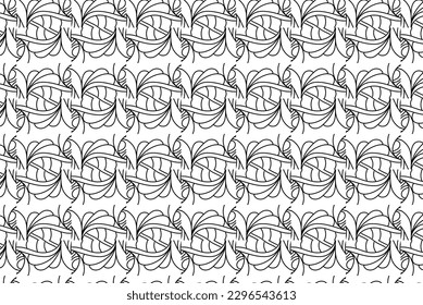 Seamless pattern design for wrapping paper, wallpaper, fabric, decorating and backdrop. Vector Illustration of geometry line art.