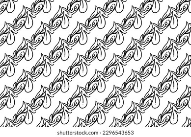 Seamless pattern design for wrapping paper, wallpaper, fabric, decorating and backdrop. Vector Illustration of geometry line art.