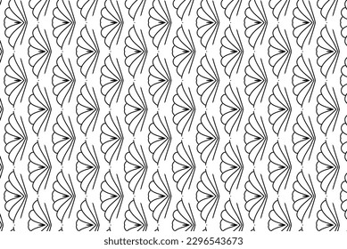 Diseño de patrones sin inconvenientes para envolver papel, papel pintado, tela, decoración y fondo. Ilustración vectorial del arte de línea de geometría.