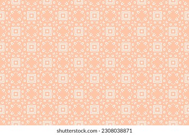 Seamless pattern design for wrapping paper, wallpaper, fabric, decorating and backdrop. Vector Illustration of geometry line art with cream and white color.