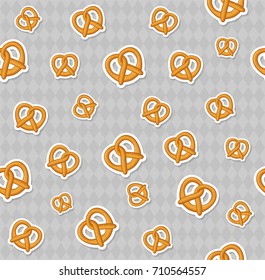Seamless pattern designed for beer festival - Oktoberfest. Vector.